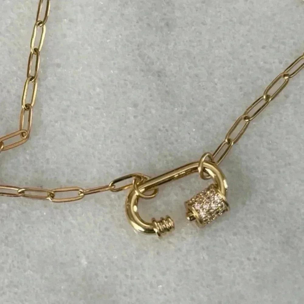 Gold Chain Crystal Horse Bit Chunky Necklace 

Brand New - Picture 3 of 5